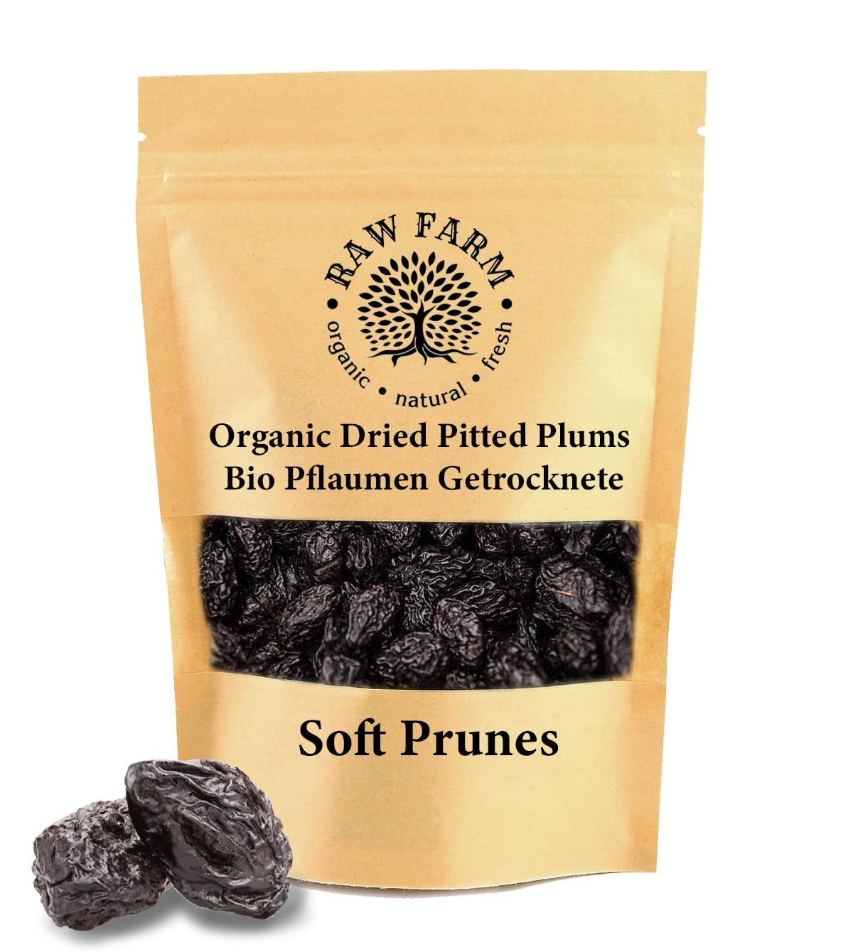 1 kg prune organice uscate cu sâmburi moi, fără aditivi și conservanți, toate naturale Produse deshidratate Naty Shop Titlu implicit