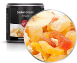 1 x 3 kg amestec de fructe exotice bucăți de fructe confiate papaya mango pepene ananas nucă de cocos măr banană cu conținut scăzut de grăsimi cu conținut scăzut de sare vegetarian fără gluten fără lactoză Produse deshidratate Magazinul meu 4 X 80G în cutie cu membrană mică (320G)