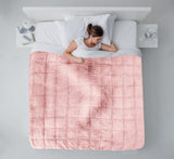 Emma Barclay Pătură Sherpa cu greutate, 127 X 152 cm, Blush Pink Paturi si Cuverturi Emma Barclay