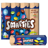 Nestlé SMARTIES Multipack, rulou mic, linte colorată cu ciocolată, ideal pentru zilele de naștere ale copiilor, culori naturale, rulou hexagonal, pachet de 12 (12x (4 x 34g))