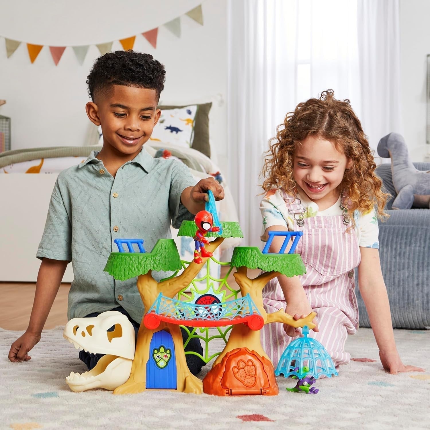 Marvel Spidey And His Super Friends Dino Treehouse Superhero Playset Action figures Naty Shop