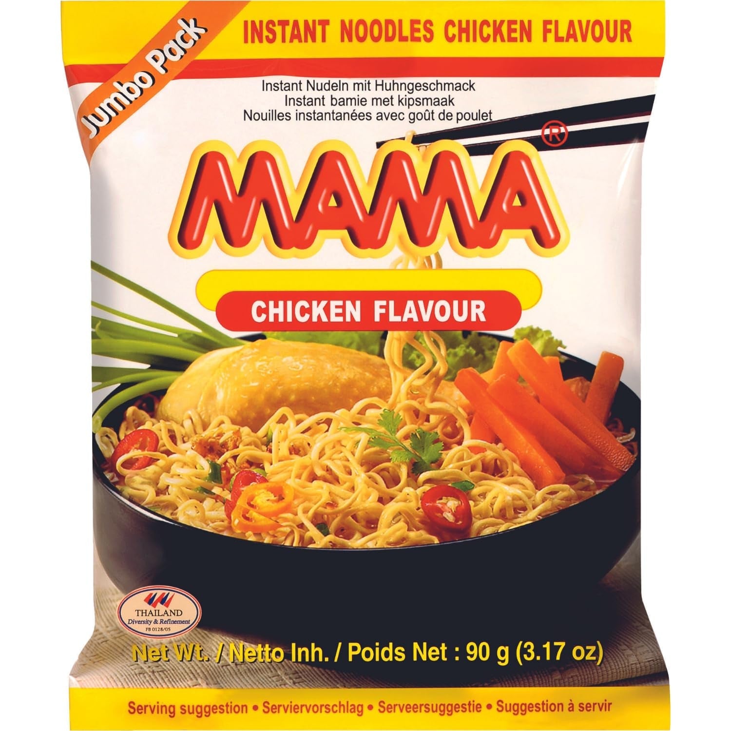MAMA - Tăiței Instant cu Pui - Pachet Multiplu (30 X 55 GR)