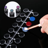 240 Stück Nagel Display Punkt Farbpunkte,Transparent Nail Art Display,Nagellack Displays Rund Für Nagelstudio Und Anfänger,Diy Nail Art Nagelstudios