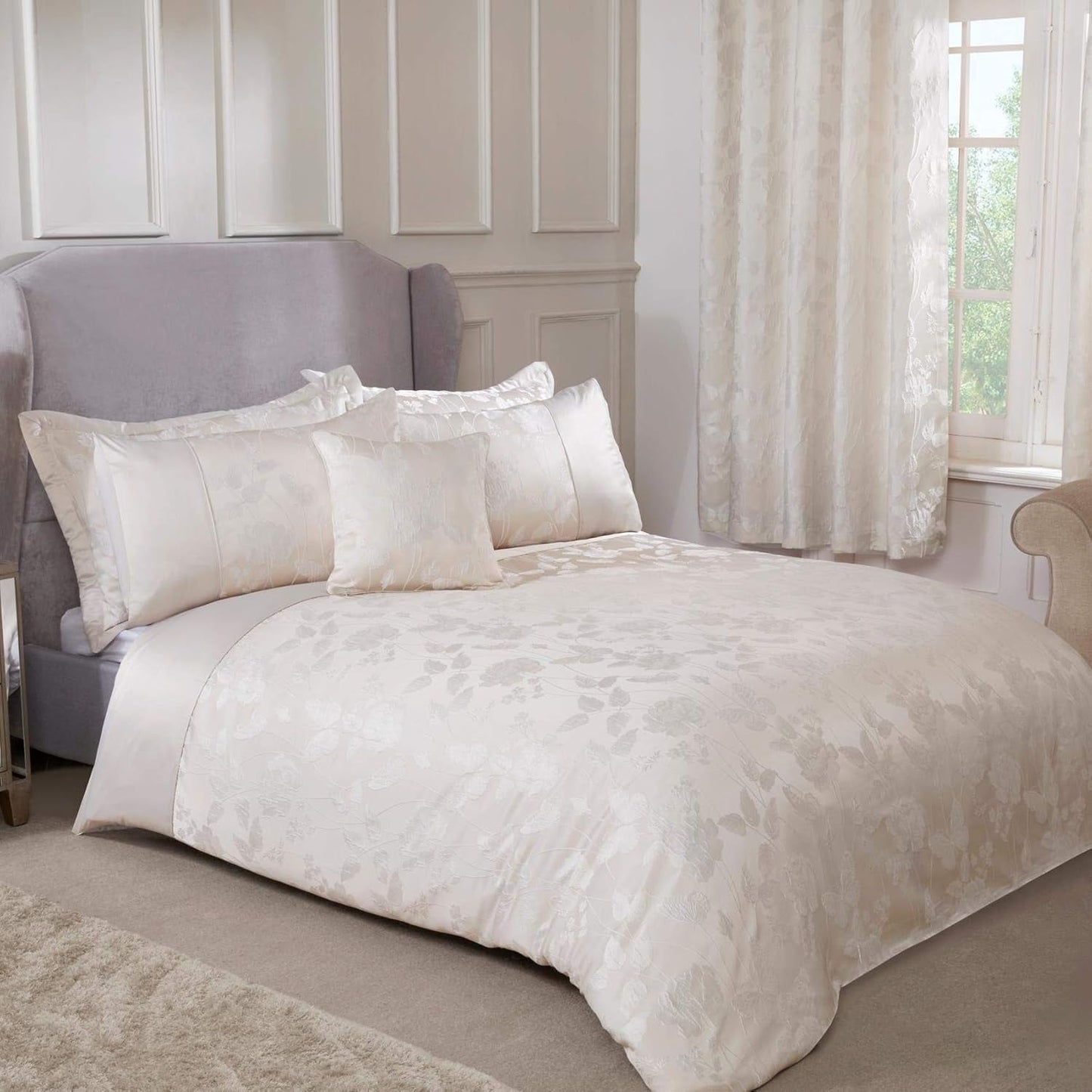 Plapumă Emma Barclay Butterfly Meadow pentru pat king-size, 100% poliester, culoare crem Plapumi si pilote Naty Shop