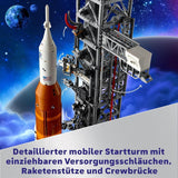 LEGO Icons NASA Artemis rampa de lansare, cadou, decor pentru camera de zi sau birou, set de construcție pentru adulți, cu capsula spațială Orion și rampa de lansare, obiect de colecție 10341 Seturi de constructie Besuche den LEGO-Store