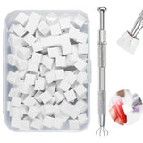 Nagelkunst Schwammpinsel,100 Stück Nail Art Schwämme Mit Metallgreifer,Nagels Zubehör Sponge,Nagel Pinsel,Maniküre Zubehör Für Nägel,Um Eine Vielzahl Von Gradient Nail Art Patterns Zu Erstellen