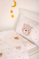 Herding Babybest Little Friends Winterbettwäsche, Kopfkissenbezug 40 X 60 Cm Mit Hoteleinschlag, Bettbezug 100 X 135Cm, Mit Reißverschluss, 100% Baumwolle/Flanell, Weiß, Twin Naty Shop