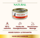 Almo Nature HFC Hrană umedă naturală pentru pisici - Rețete asortate cu pui - 6 x 70g