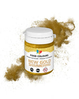 Coloranți alimentari Pudră de colorant alimentar cu efect metalic, Colorant comestibil ORIGINAL GOLD 20G – Ideal pentru decorarea prăjiturilor, tartelor, pastelor de zahăr, fursecurilor și băuturilor.
