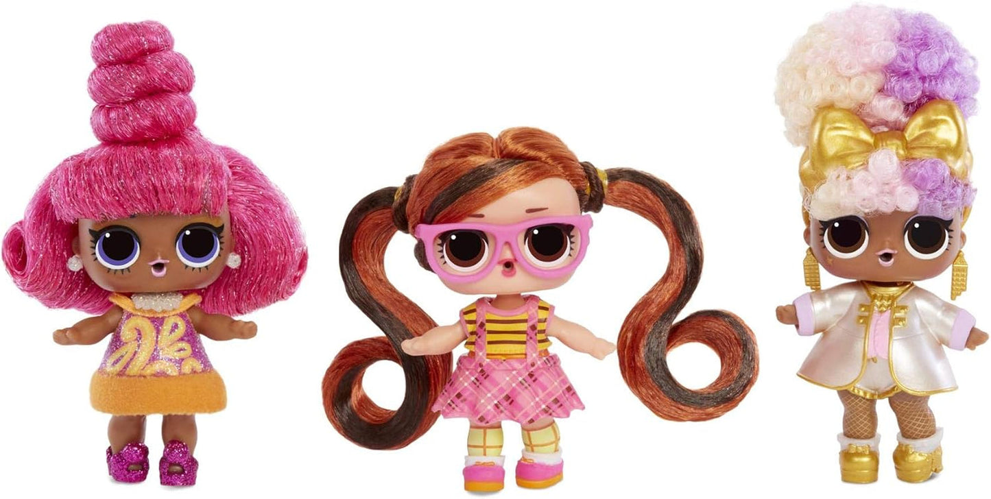 Păpuși de colecție LOL Surprise pentru fete - Cu 15 surprize și coafuri diferite - #Hairvibes Dolls