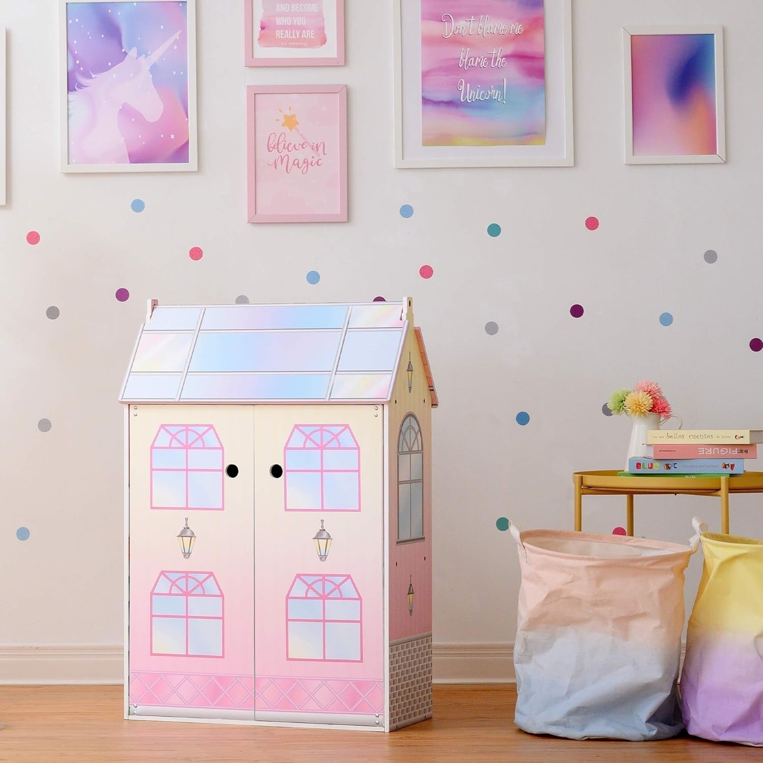 Olivias Little World Glasshouse Kids 12" Doll House & 10 Accesorii Pentru Păpuși 3.5" Multi Td-12518D Casute de papusi Naty Shop