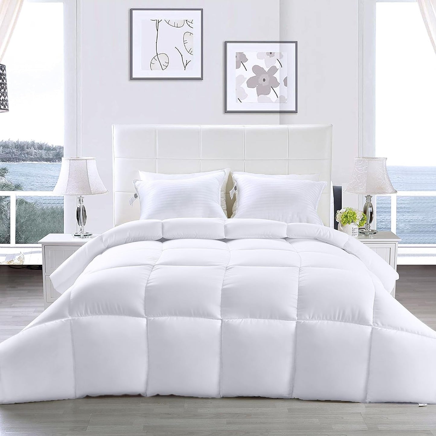 Utopia Bedding FBA_B01JPECQF8 Plapumă dublă, alb, poliester, twin Plapumi si pilote Naty Shop