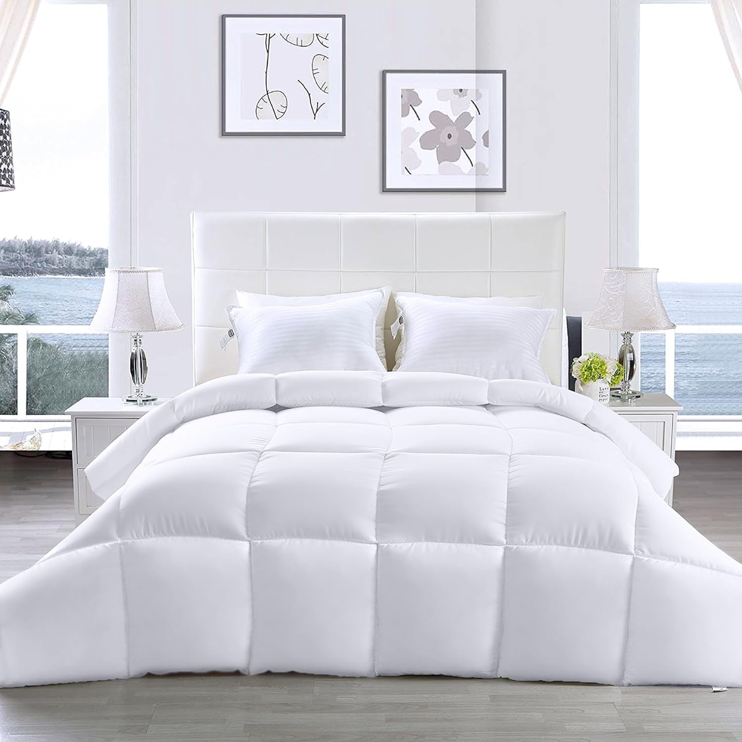 Utopia Bedding FBA_B01JPECQF8 Plapumă dublă, alb, poliester, twin Plapumi si pilote Naty Shop