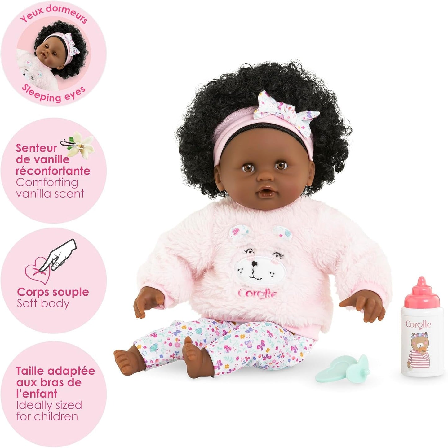 Corolle - Prima mea păpușă bebeluș, Bebelușul Calin Caroline, 30 cm, de la 18 luni, 9000100820