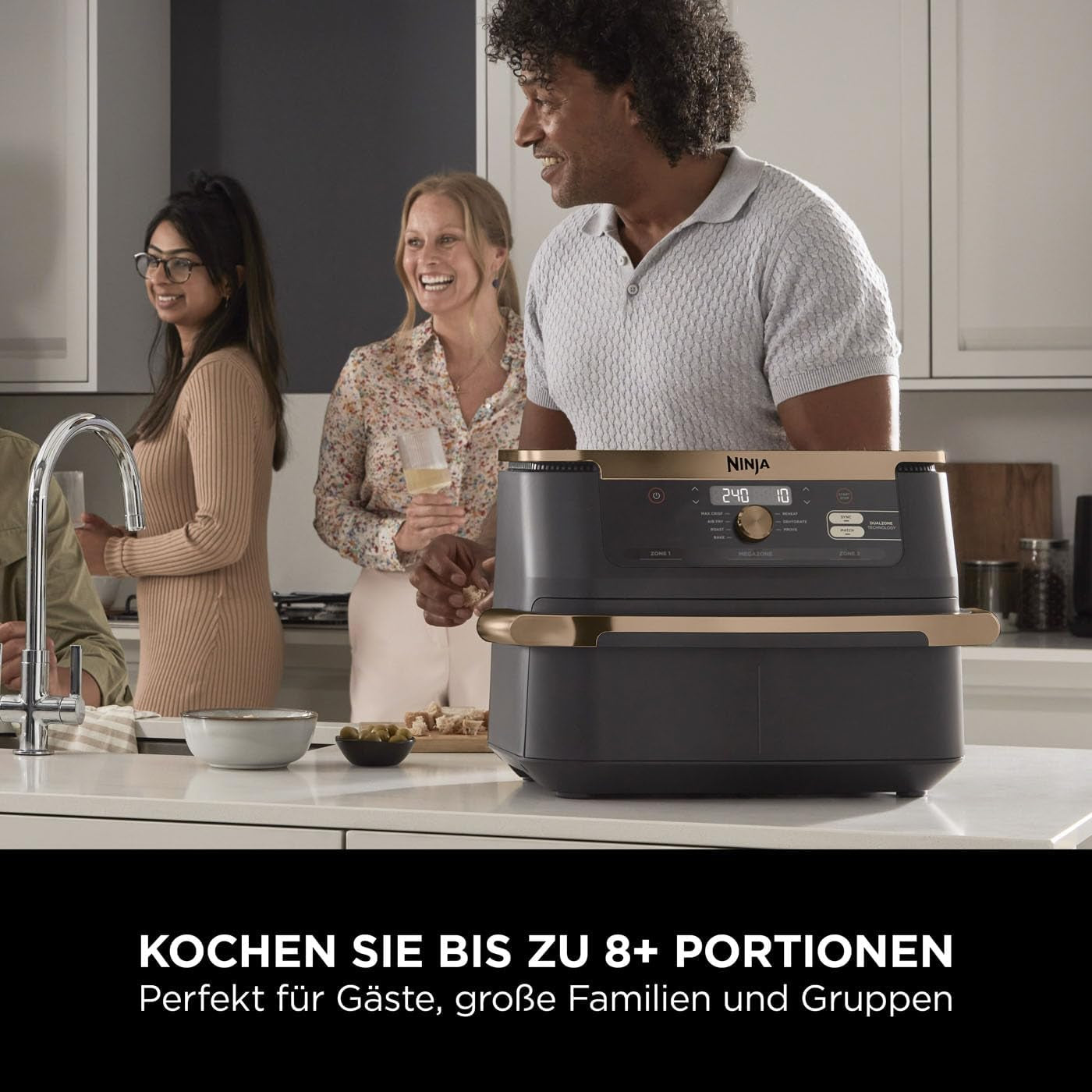 Ninja Foodi Flexdrawer Dual Zone Air Fryer, AF500EUCP Electrocasnice Naty Shop