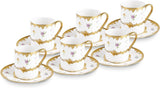 Cafea Karaca Bidter pentru 6 persoane, multicoloră