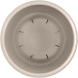 elho Amiga Round 30 - Ghiveci pentru flori pentru interior și exterior - 100% plastic reciclat - Ø 29,5 x H 20,2 cm - Bej/Bej Ciupercă