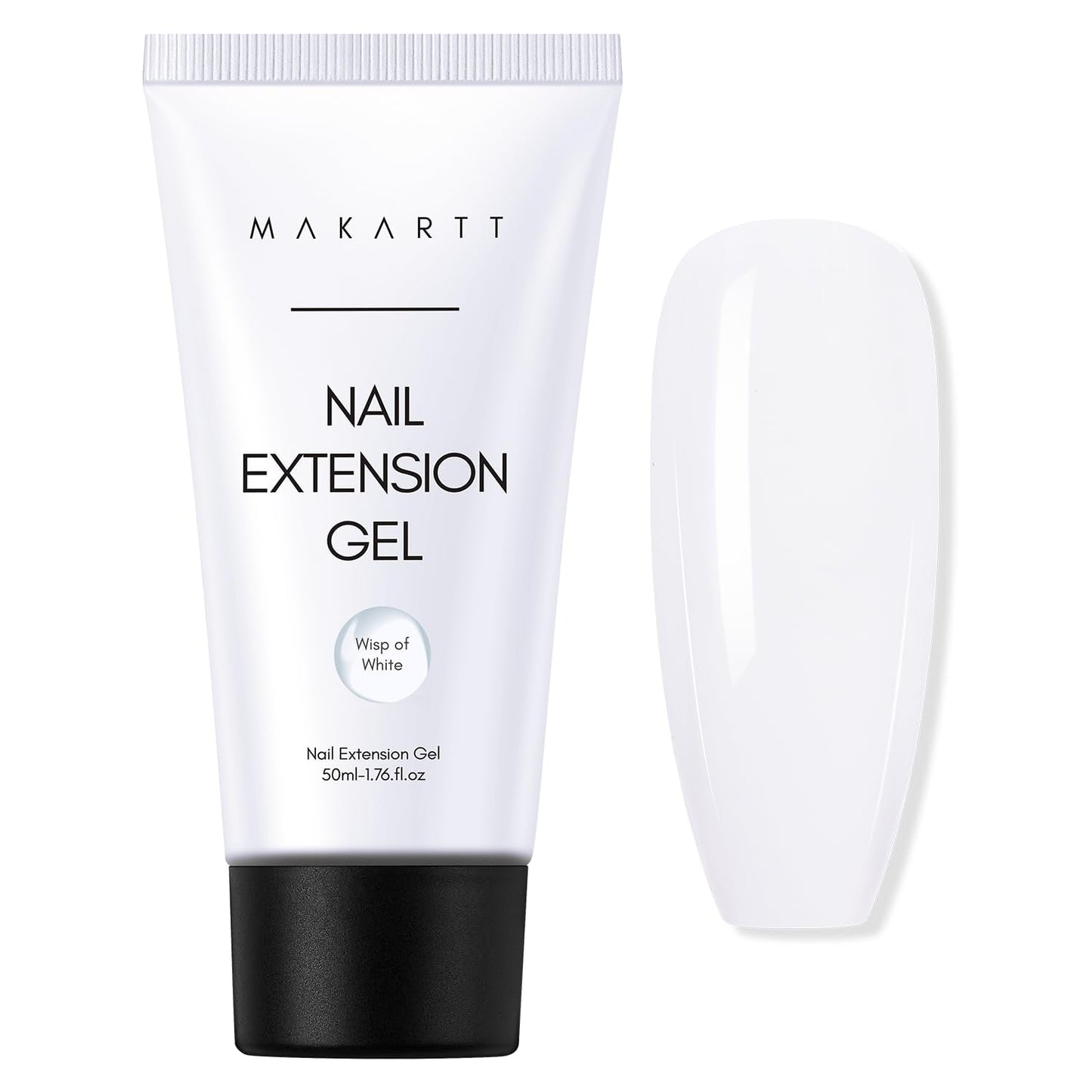 Makartt Poly Nail Extension Gel - 50 ML Extension Builder Acrylic Poly Nägel Aufbaugel Extender Gel Für Gelnägel Für Nagelverlängerung, Nagelstärkung, Nail Art Dekoration(Transparent)