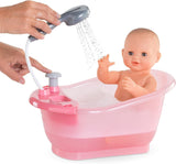 Corolle 9000141660 - Cadă de baie Mon Grand Poupon, cu funcție de pompă și rățușcă de cauciuc pentru toate păpușile de 30-36 cm, 32,5 cm, de la 3 ani