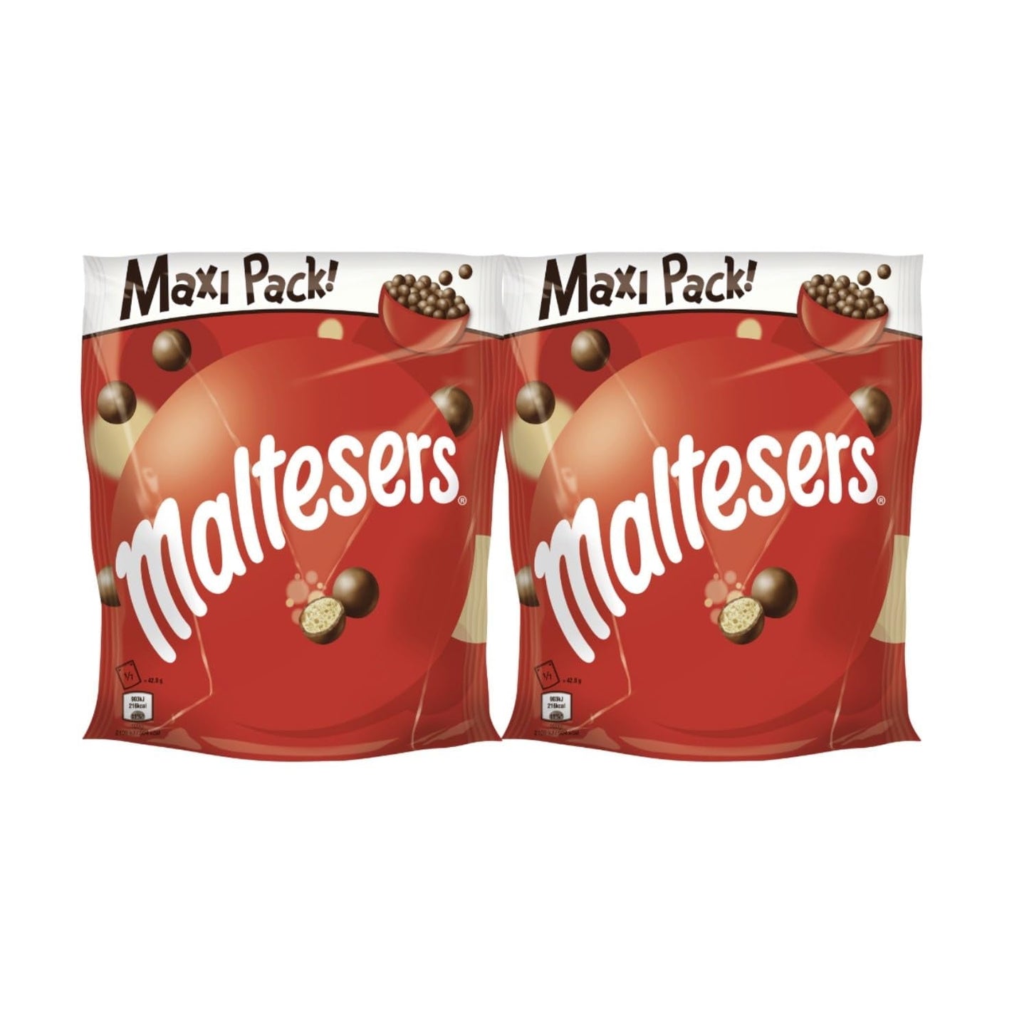 Maltesers, bile de ciocolată cu un centru crocant și ușor, aerat, gustare de ciocolată, 1 pachet (1 x 300g)