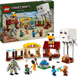 LEGO Minecraft Atacul balonului Ghast - Jucărie gamer pentru copii - Set de construcție pentru jocuri video cu casă, pui și golem - Marfă de film pentru băieți cu vârsta peste 10 ani - 21273 Seturi de constructie Besuche den LEGO-Store Titlu implicit