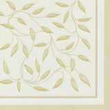 Papstar, 50 șervețele "ROYAL Collection" 1/4-fold 40 Cm X 40 Cm șampanie "New Mediterranean", #11651