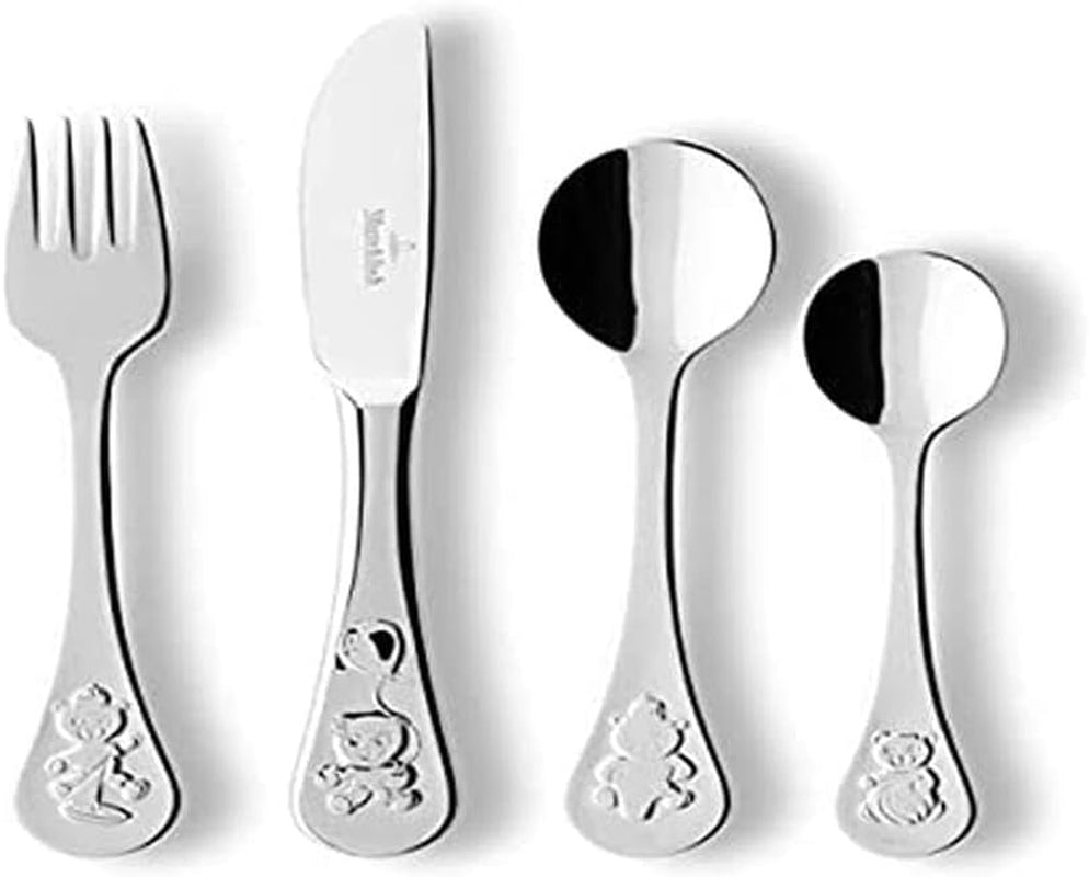 Villeroy And Boch Set de tacâmuri pentru copii Teddy 4 piese, oțel inoxidabil 18/10 Bucatarie Naty Shop
