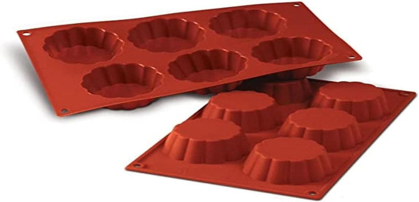Forma de Copt Silikomart, 20.035.00.0060 SF 035 , "SF 035 Briochette Cannellata" Bucatarie Naty Shop Putin Adânc