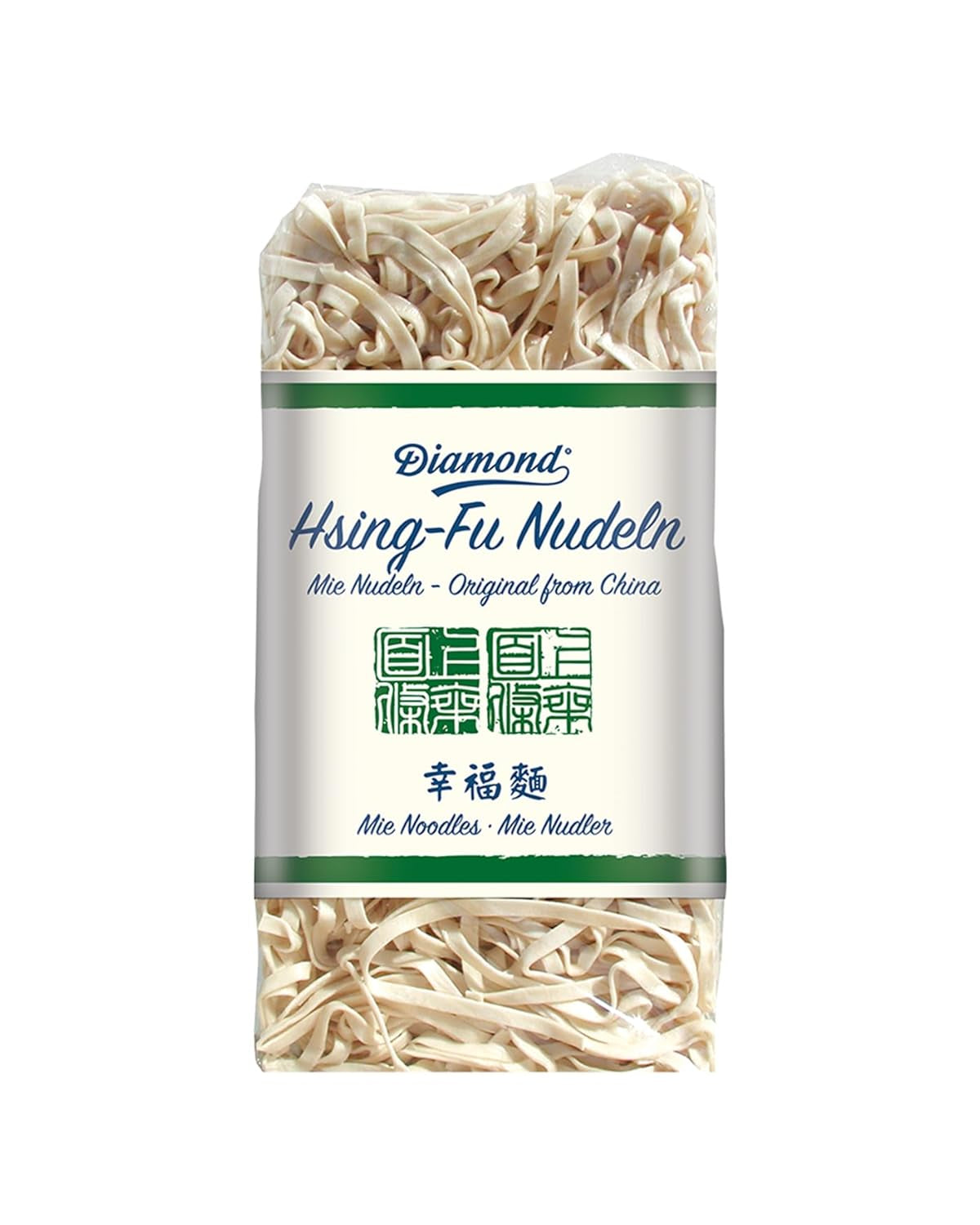 Tăiței DIAMOND Hsing-Fu, tăiței asiatici Mie din făină de grâu pentru mâncăruri prăjite în wok și la wok - 12 x 250 g