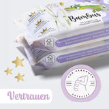Șervețele umede Millis Bamboo Baby Sensitive pentru pielea delicată a bebelușilor – 5 x 60 bucăți – Curățare naturală, blândă și sustenabilă – Șervețele biodegradabile pentru bebeluși, fără plastic și fără alcool