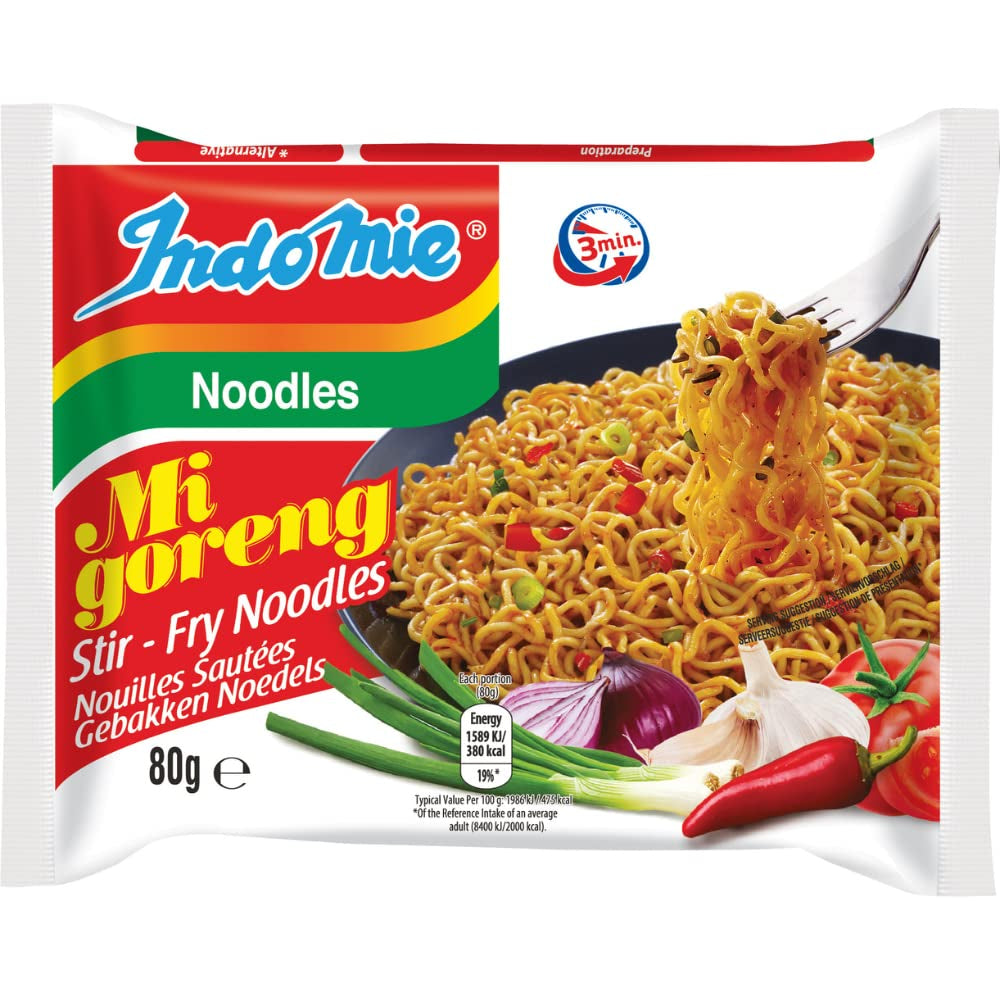 INDOMIE - Tăiței instant Mi Goreng - Pachet multiplu (40 x 80 g)