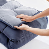 Pikolin Home - Plapumă reversibilă 300 G - Umplutură nordică bicoloră - Pentru pat 135 - Cosy, cald, respirabil, galben muștar, 220 X 220 Cm Plapumi si pilote Naty Shop