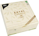 Papstar, 50 șervețele "ROYAL Collection" 1/4-fold 40 Cm X 40 Cm șampanie "New Mediterranean", #11651