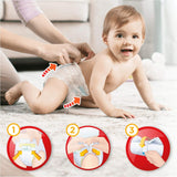 Pampers (Versiunea Veche), Chiloți, Mărimea 4, 9kg-15kg, Pachet de trei (1 x 88 scutece)
