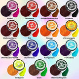 Colorant alimentar pudră – Set de 15 x 5g coloranți alimentari vibranți, coloranți alimentari foarte concentrați pentru decorarea prăjiturilor, macaroanelor, cremei de unt, gogoșilor, coptului, slime-ului – Vegan, sigur