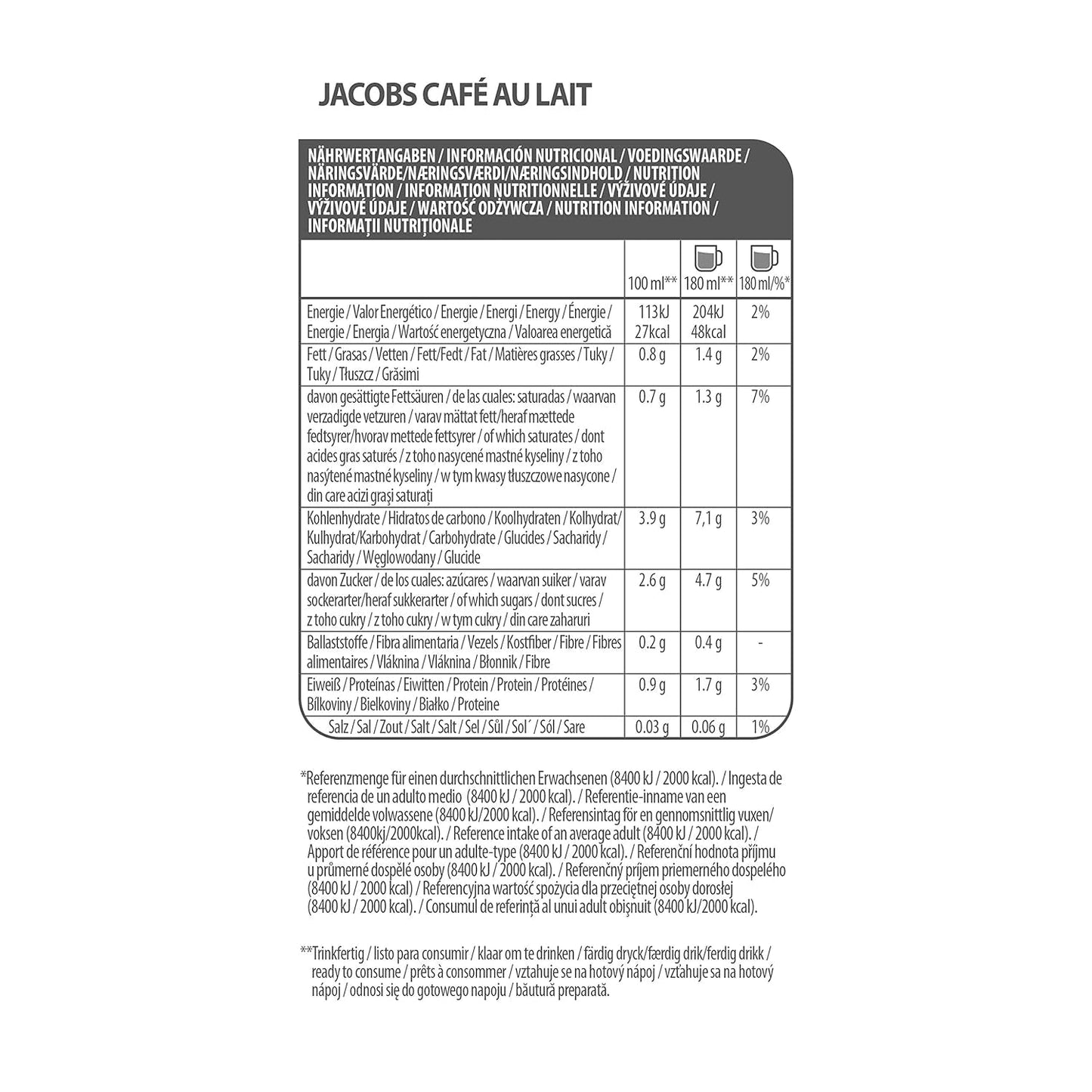 Tassimo Kapseln Jacobs Café au Lait, 5 x 16 Pads, 80 Kaffeekapseln