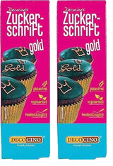 Decocino Inscripționare Zahăr în Roșu – Inscripționare Colorant Alimentar – Tub Practic pentru Etichetarea Fondantului și Glazurii – Decorațiuni de Coacere pentru Torturi, Torturi și Cupcakes! (Pachet de 2)