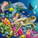 Ravensburger puzzle pentru copii - 12000859 Lumea subacvatică încântătoare - 3X49 piese puzzle pentru copii cu vârsta de peste 5 ani Puzzle Naty Shop