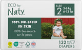 Scutece ecologice Eco by Naty Baby Eco Diapers - scutece organice premium, ecologice, fabricate din materiale pe bază de plante, ideale pentru pielea sensibilă a bebelușilor (mărimea 5 - 80 de bucăți)