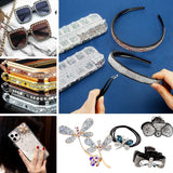 ANGNYA 4000 Stück Strasssteine Nägel Nail Art Strasssteine Dekorationen Nagelsteine Für Nail Art Zubehör Und Klare Kristall Strasssteine Handwerk Mit Pick up Pinzette Und Strass Picker Dotting Pen…