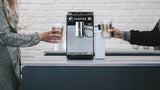 Melitta Latticia OT - Espressor complet automat cu sistem de lapte, espressor cu râșniță pentru, de exemplu, cafea sau cappuccino, argintiu/negru