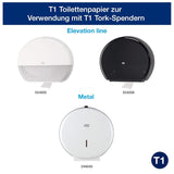 Hârtie igienică Tork Jumbo White T1, Advanced, 2 straturi, 6 × 380 M, 472118