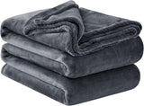 Aisbo Cuddly Blanket Fluffy Blanket Grey - Fleece Blanket 150X200 Cm XL Warm Sofa Blanket, Cosy Living Blanket Light Grey Soft As Living Room Blanket Couch Blanket For Winter Paturi si Cuverturi Besuche den Aisbo-Store Antracit 220 X 240 Cm