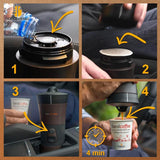 Handpresso - Handcoffee Auto 21000 | Espressor auto de 12V - Espressor de 12 volți pentru mașini | Espressor Senseo Pad pentru mașini - Espressor de călătorie de 12V | Espressor de 12 volți pentru autorulote