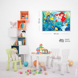 Lisciani - DISNEY Puzzle Ariel - Recreează și colorează scenele din cutiile tale preferate - de la 7 ani - PUZZLE DE MARE DIMENSIUNE cu 250 de piese - Încurajează dexteritatea Puzzle Naty Shop