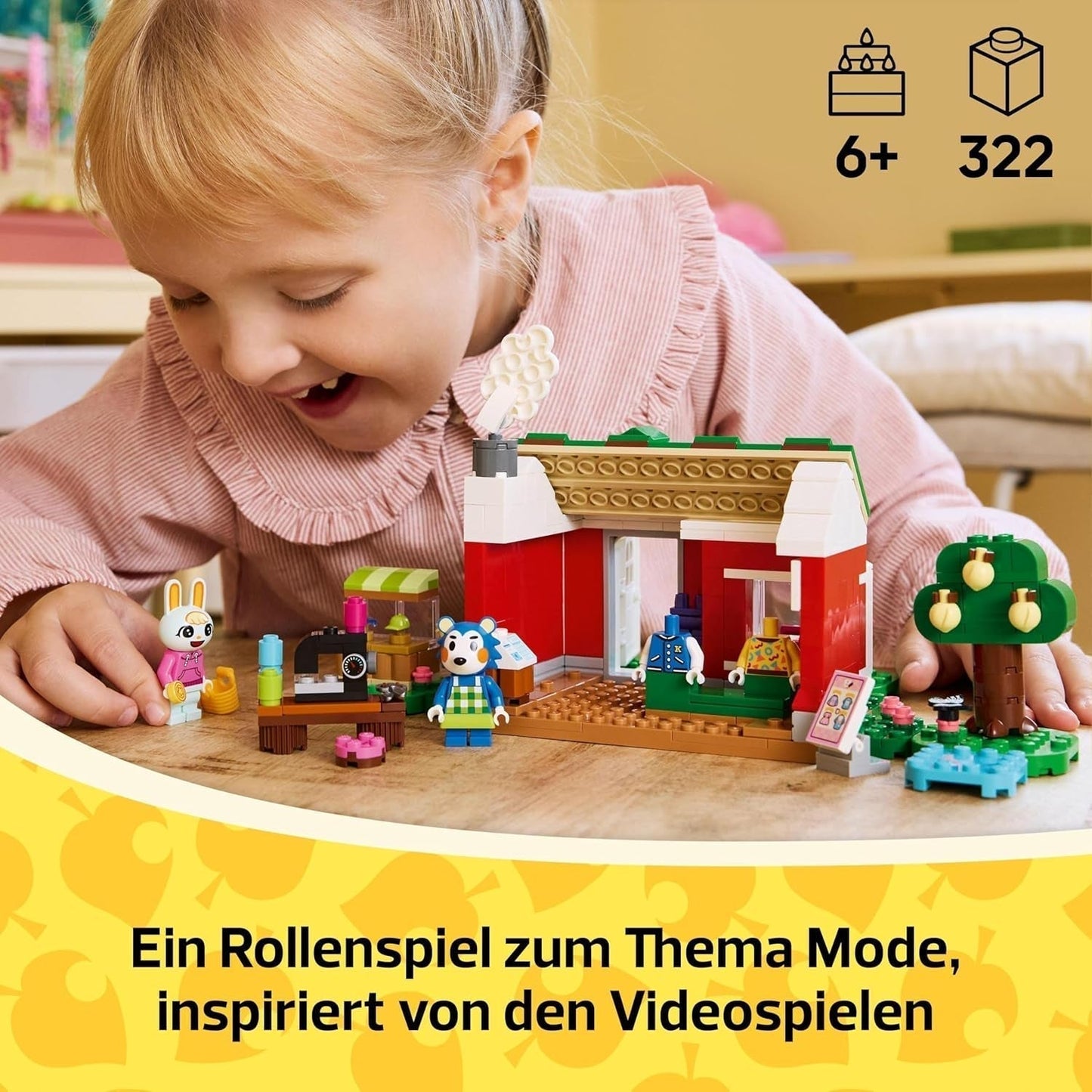 LEGO Animal Crossing Tailoring Sisters, set de construcție creativă pentru jocuri de rol, cadou pentru fete, băieți și fani ai jocurilor video cu vârsta de peste 6 ani, set de joacă de aventură 77055 Seturi de constructie Besuche den LEGO-Store