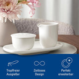 Villeroy & Boch – Cană de lapte Afina 170 ml, albă, potrivită pentru mașina de spălat vase, potrivită pentru cuptorul cu microunde, doză de lapte, accesoriu pentru cafea, ulcior ceramic, sosieră, veselă, porțelan premium