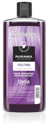 Cameleo - Tonic pentru păr roz cu apă de trandafiri, fără nuanță galbenă, culoare semipermanentă pentru păr - pentru păr blond și gri - culoare și îngrijire - fără parabeni | 200 ml Vopsea pentru par Naty Shop Versiune nouă - Violet 200 Ml (1 pachet)
