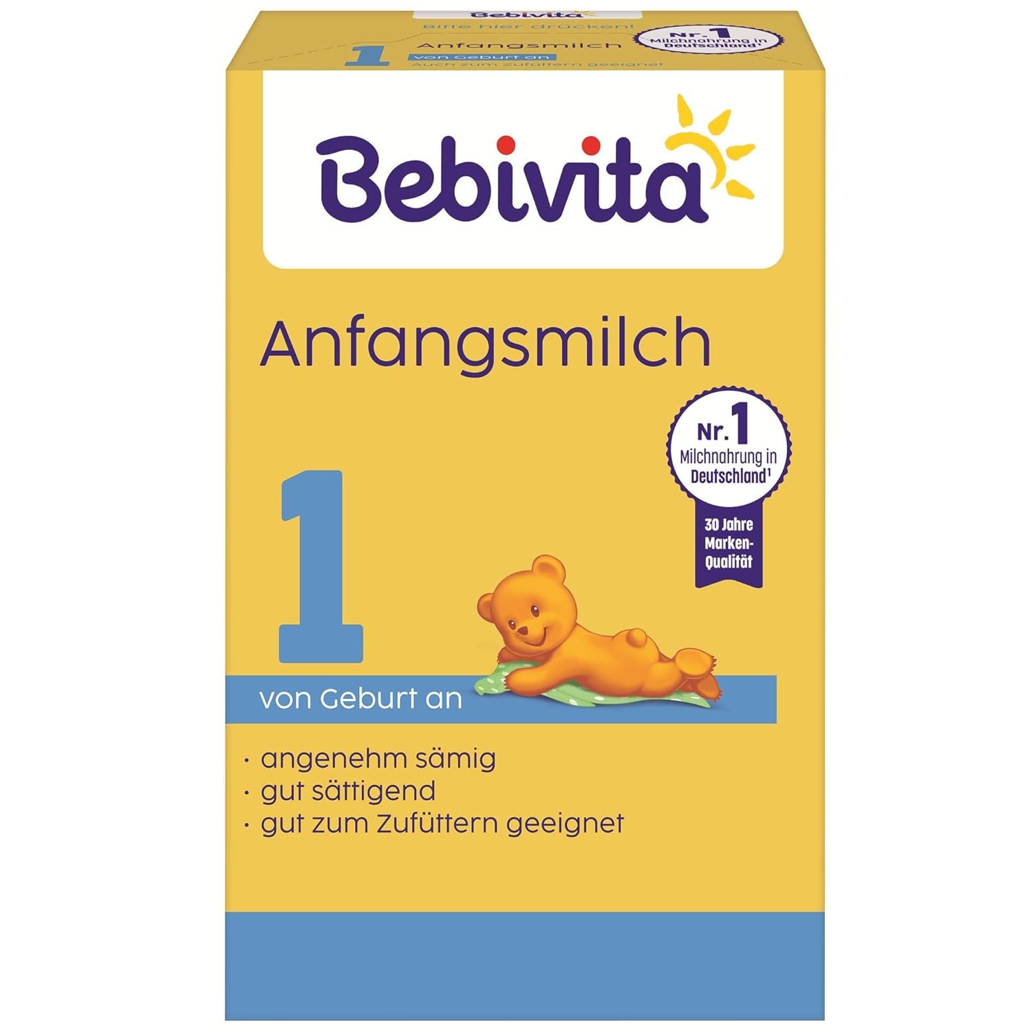 1 Formulă de lapte praf pentru sugari, de la naștere, (5 x 500g)