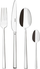 Sambonet 52562-N2 Rock oțel inoxidabil - Set de tacâmuri monobloc din oțel inoxidabil 18/10 Bucatarie Naty Shop Set 6 persoane - 24 bucăți